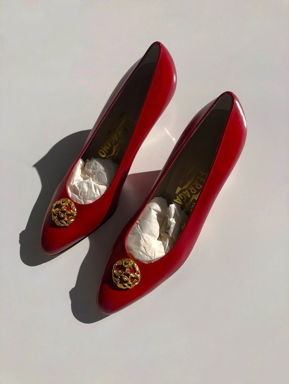 Salvatore Ferragamo Red Pumps