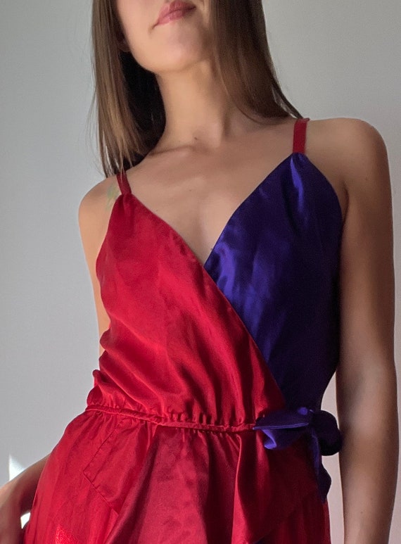 Victoria’s Secret Gold Label Colorblock Slip Dress