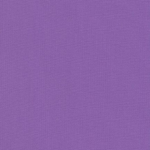 Kona Morning Glory Fabric . Robert Kaufman . Fabric by the Yard. 100% cotton fabric. quilting cotton fabric. Solid purple fabric