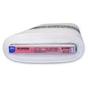 May include: A white roll of Pellon 911FF fusible interfacing fabric. The label reads "911FF Fusible Interfacing" and "Light Weight, Medium Hold, Easy to Use, Won't Crack or Break, Perfect for All Fabrics".