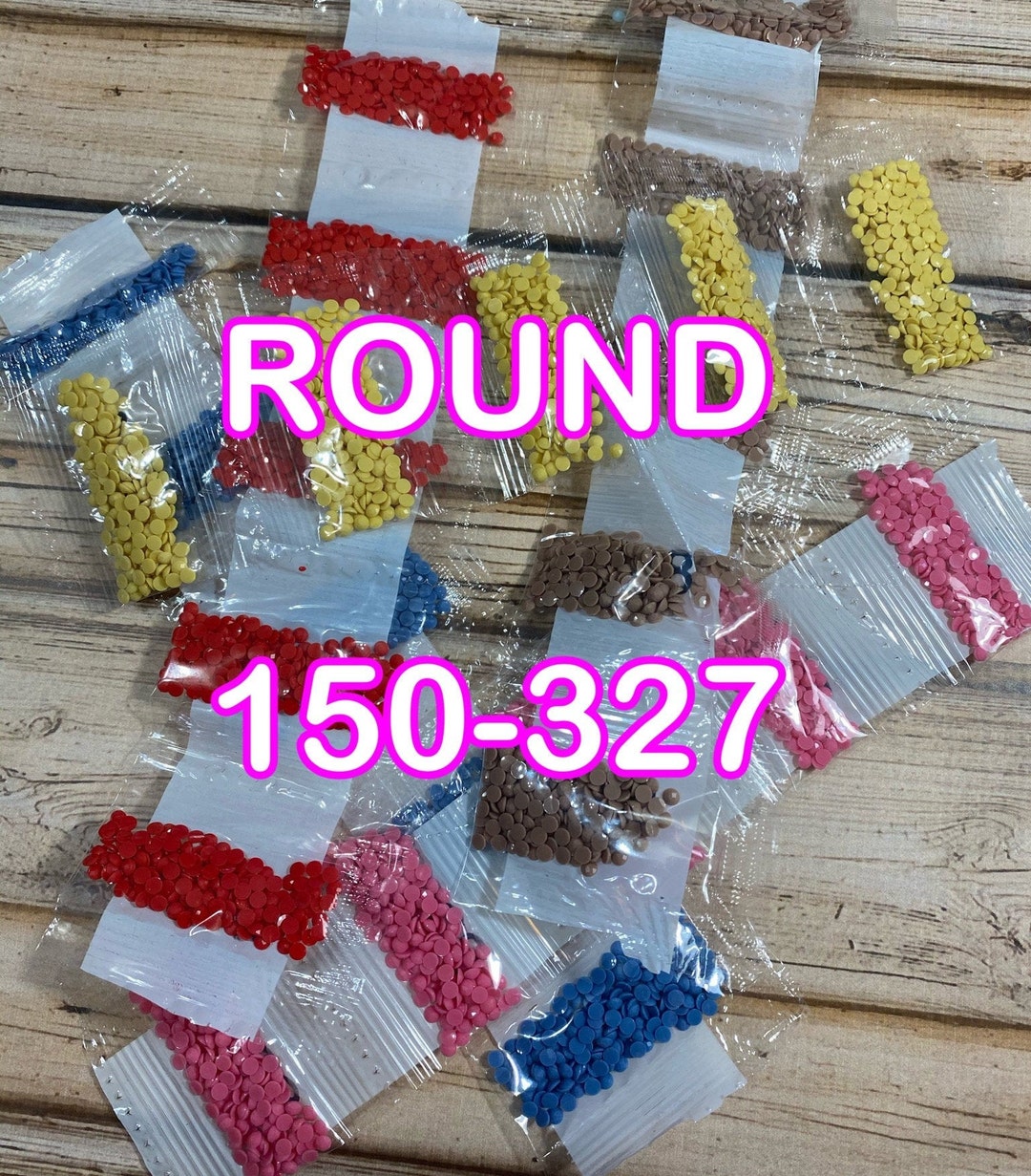 Round Diamond Drills 445 Colors DMC, Round Diamond Painting Drills