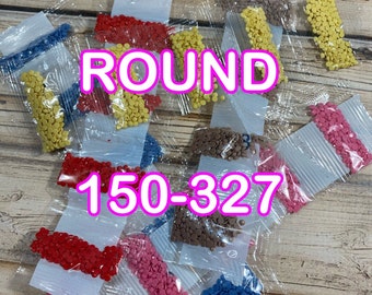 Round Diamond Drills 445 colors DMC, Round Diamond Painting Drills, Replacement Beads, Replacement Diamonds 150 - 327.