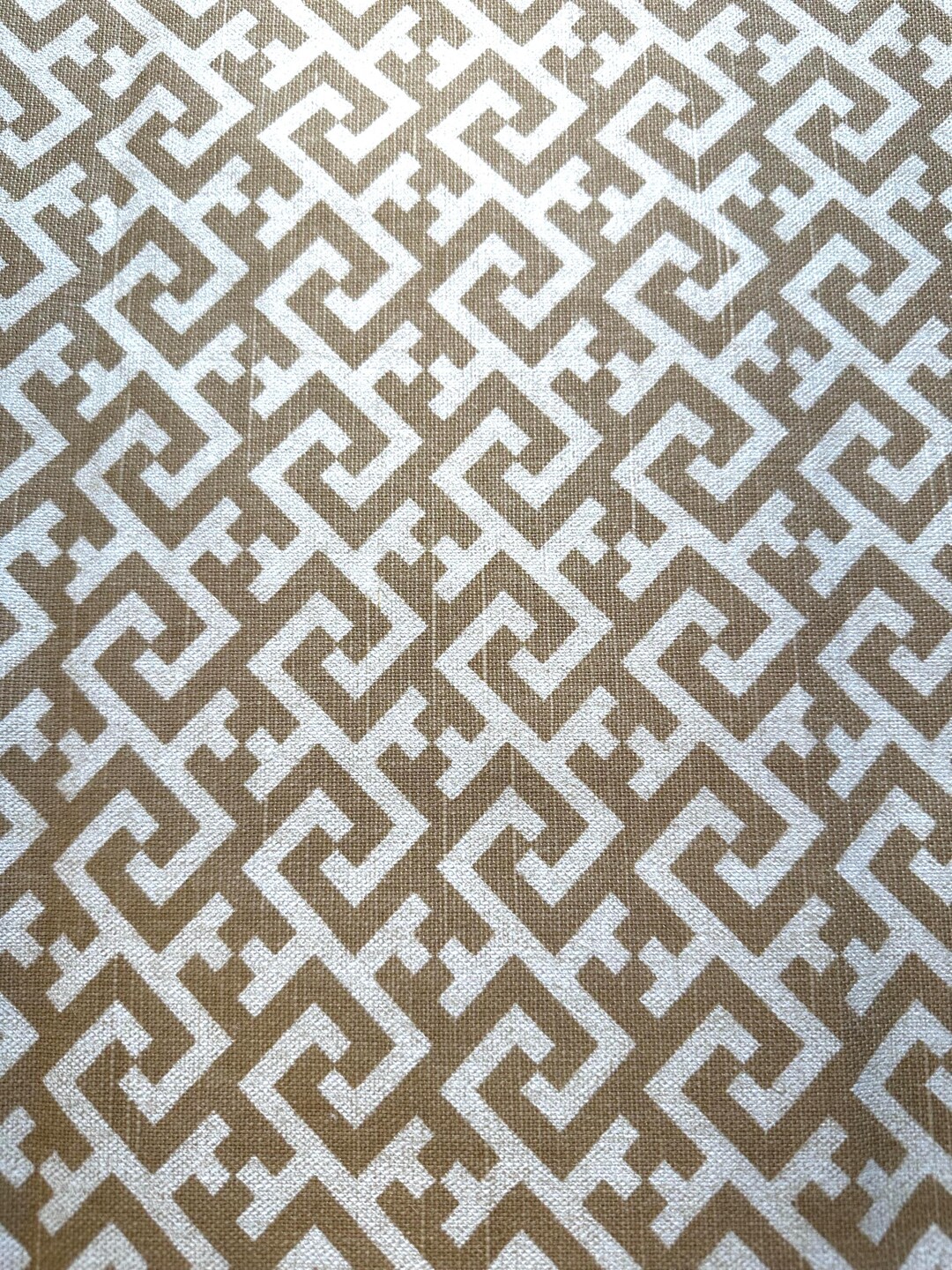Cream Tan Greek Key Labrynth Design Home Decor Joann Fabric. Pillow ...