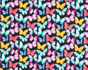 Tiny Butterfly Super Snuggle Flannel Fabric. Butterfly fabric. Joann Fabrics flannel. Girls soft flannel fabric. Flannel by the yard