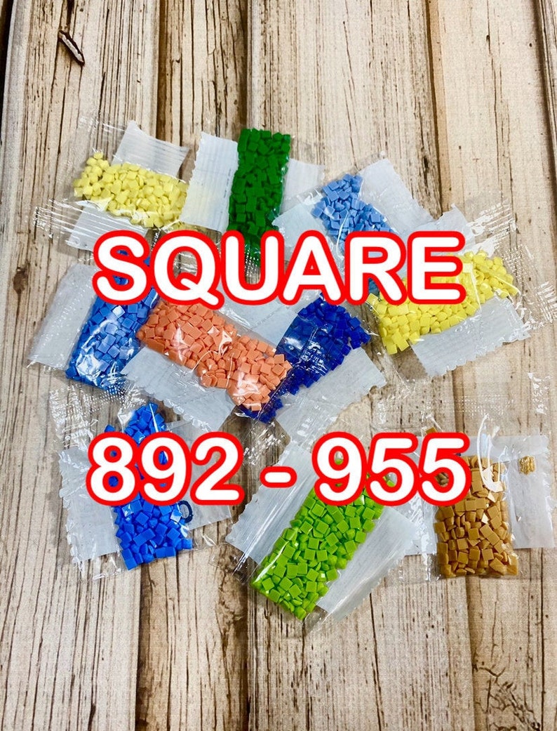 Replacement Beads, Square Diamond Drills 445 colors DMC Replacement