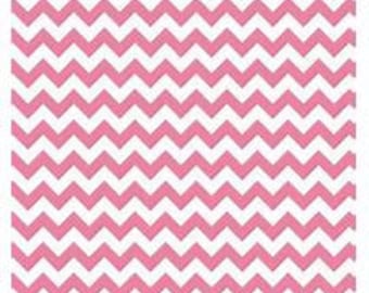 Riley Blake Small Chevron in Pink