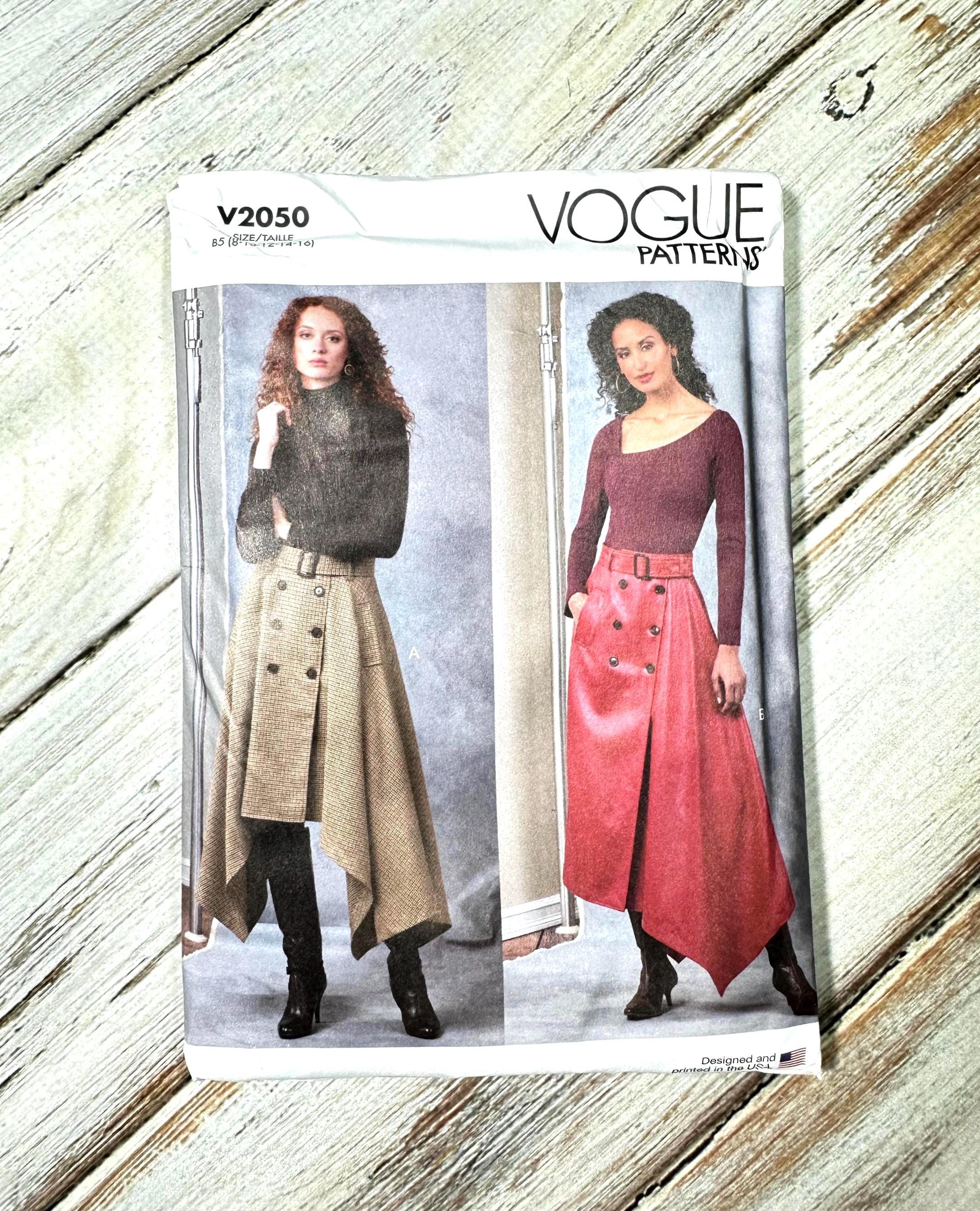 Women's Skirt Size 8-16. Wrap Midi Skirt, Button Front, Belt Loop