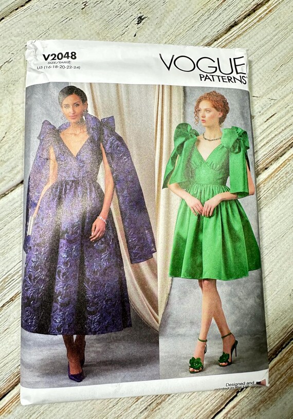 Women's Formal Dress Sizes 16-24. Special Occasion Elegant, Bow Shoulder, Deep V Neck, Fun. Paper Easy Sewing Pattern Misses. New Uncut 2048 - Etsy Israel Women's Formal Dress Sizes 16-24. Special Occasion Elegant, Bow Shoulder, Deep V Neck, Fun. Paper Easy Sewing Pattern Misses. New Uncut 2048 - Etsy Israel