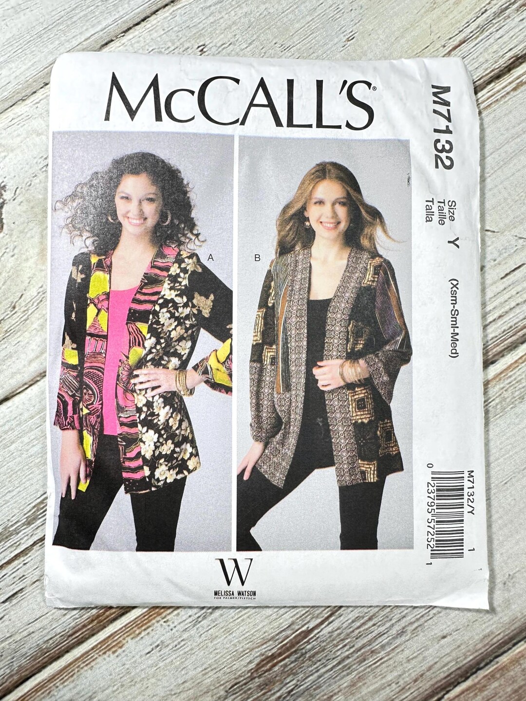 Women's Jacket Size XS-MED (4-14). Loose Fitting Unlined Kimono