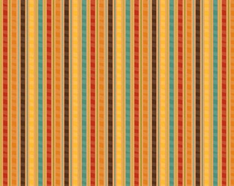 Riley Blake Designs &quot;Giraffe Crossing&quot; by The RBD Designers. 100% cotton, pattern C2855 Orange - Stripe Fabric