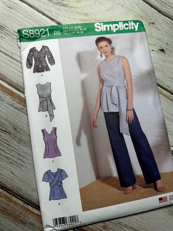 Blusa con parte superior anudada para mujer, tallas 14 a 22