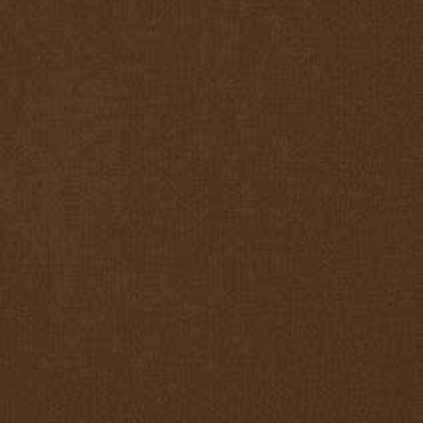 Tissu de café Kona . Robert Kaufman . Yard Fat Quarter.  Tissu brun solide. 100% coton matelassé. Tissu de coton brun