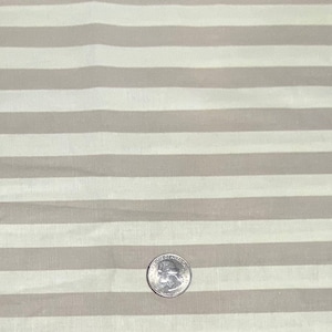 Fat Quarter Westminster Free Spirit Cream Tan Stripes 1/2 inch stripes. 100% Quilting Cotton Fabric