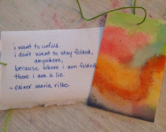 I WANT TO UNFOLD ~ Rilke poem