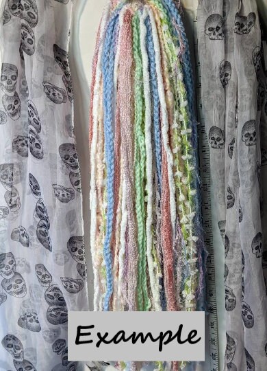 Unique Pastel White Rainbow Fairy Falls Hair Extensions - Etsy display picture 3