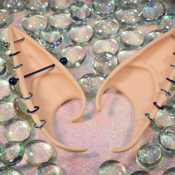 Custom Slip-on Elf Fairy Ears with Barbells