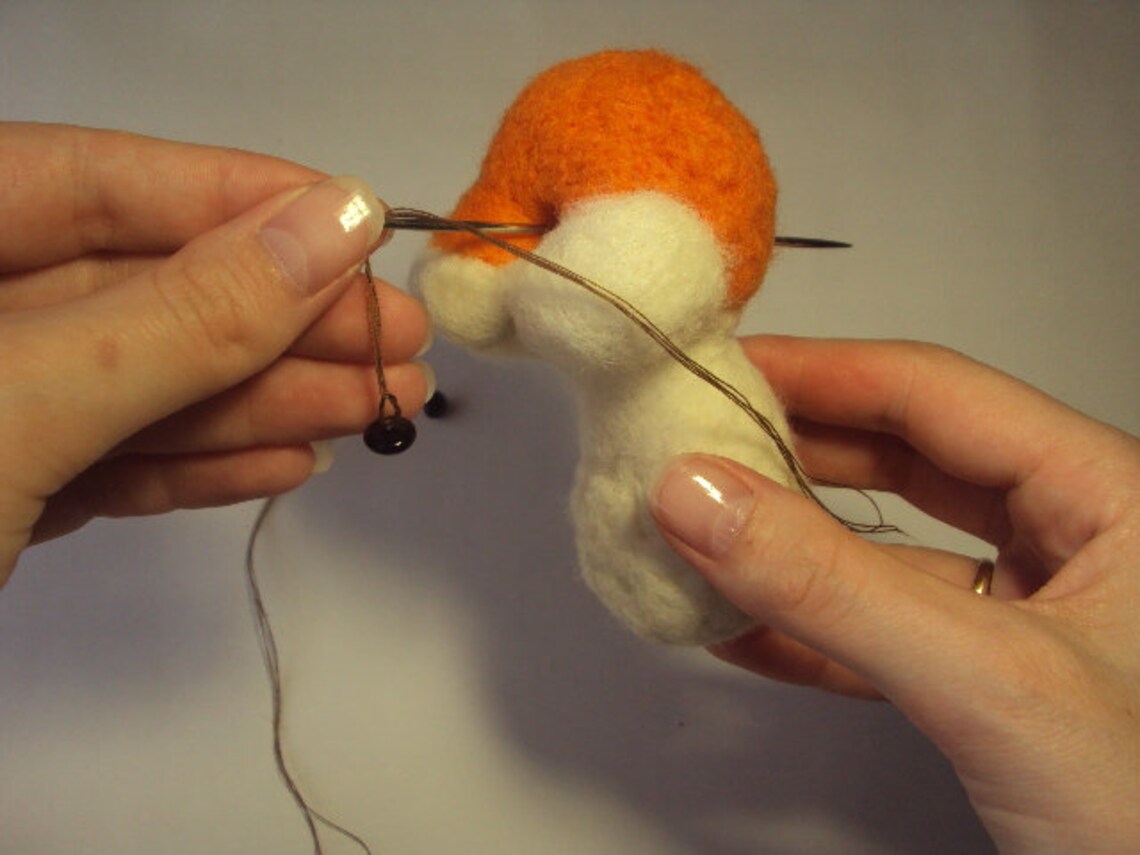 Needle felting for beginners easy pattern Felted animals Etsy