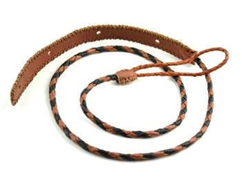 Mandolin Strap HandBraided Leather Black & Brown Twist 2 Etsy