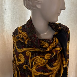 Christian Dior Large Logo Scarf Christian Dior 90s Wool and silk