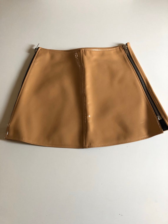 André Courrèges mini skirt vinyl Space Age