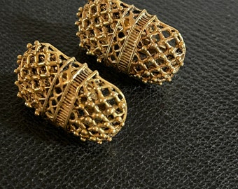 Claire Deve 90s Gold Bronze Earrings
