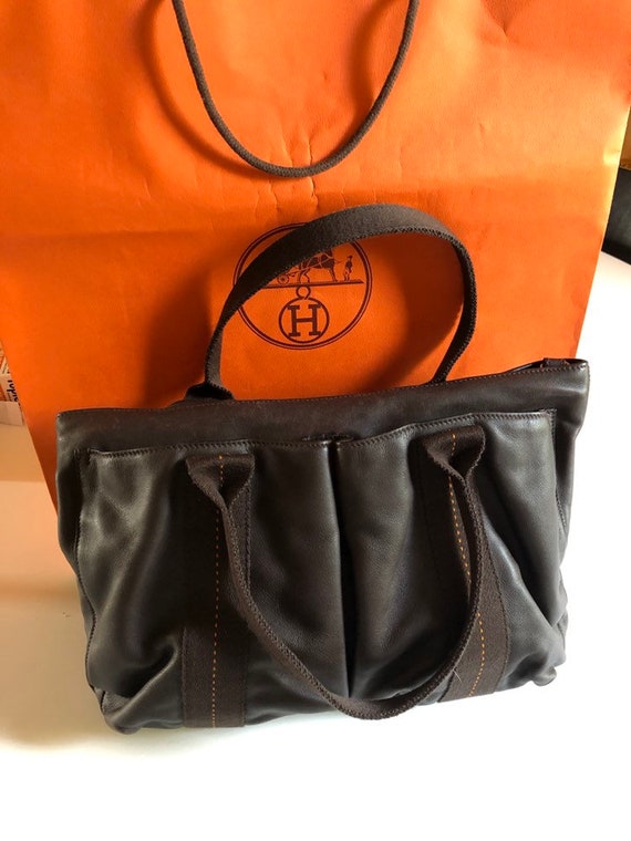 hermes leather handbag