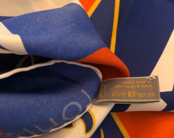 LOUIS VUITTON CUP 2000 新品同様 限定スカーフ シルク Rare Louis Vuitton Silk Scarf Limited Edition LV Cup 2000 - Etsy
