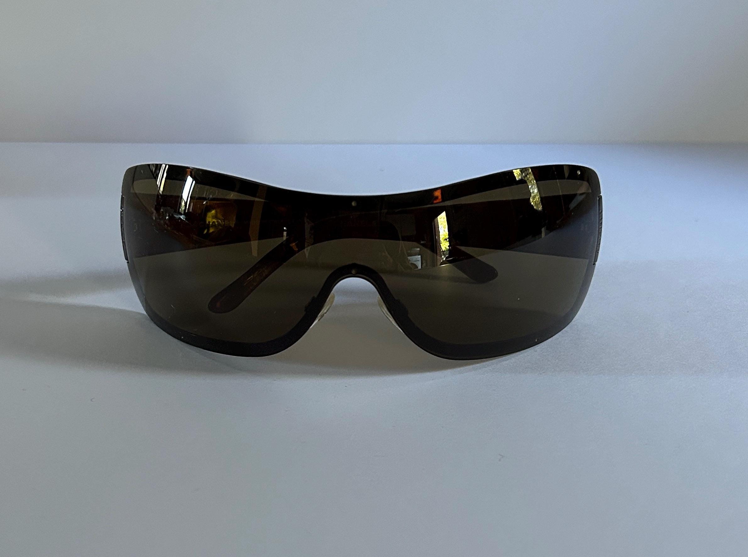 Chanel Sunglasses Mask Temples Quilted Effect 90s - Etsy
