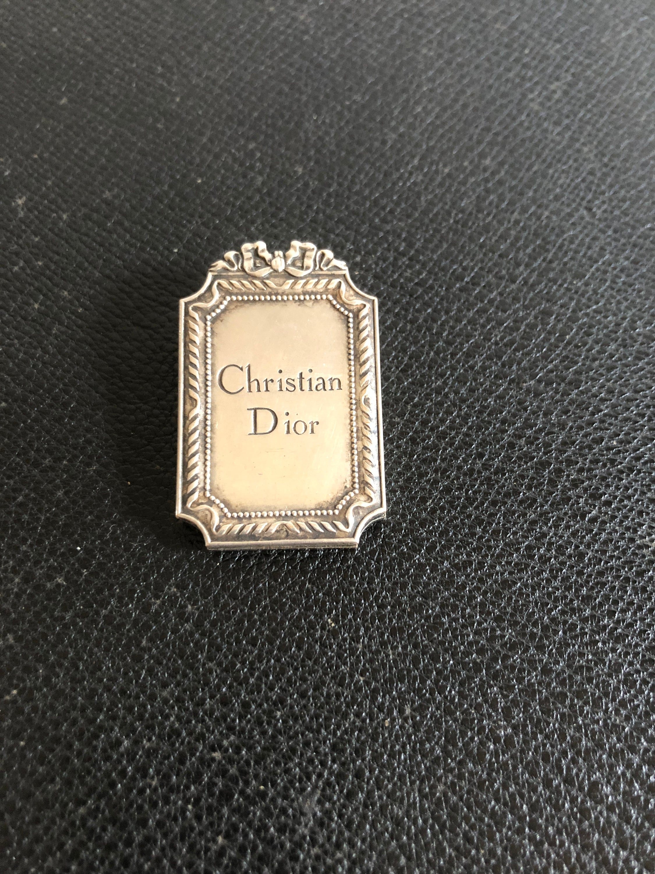 Used / Christian Dior / Silver Tone / Money Clip