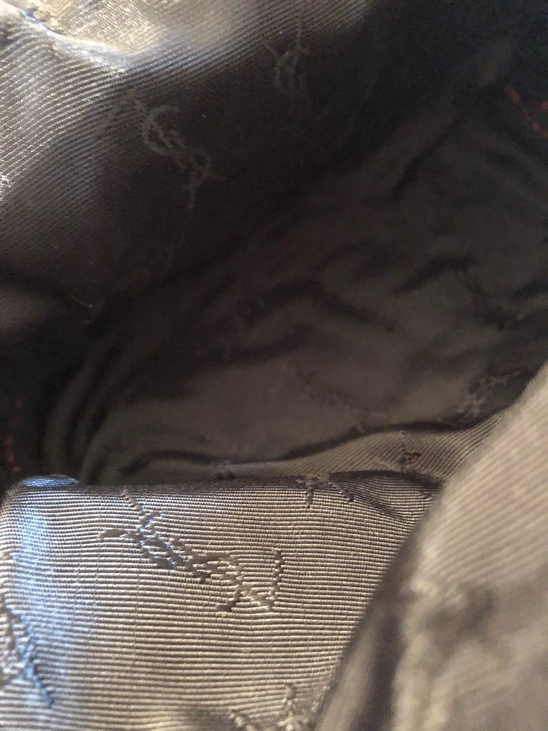 Yves Saint Laurent vintage fabric clutch image 4