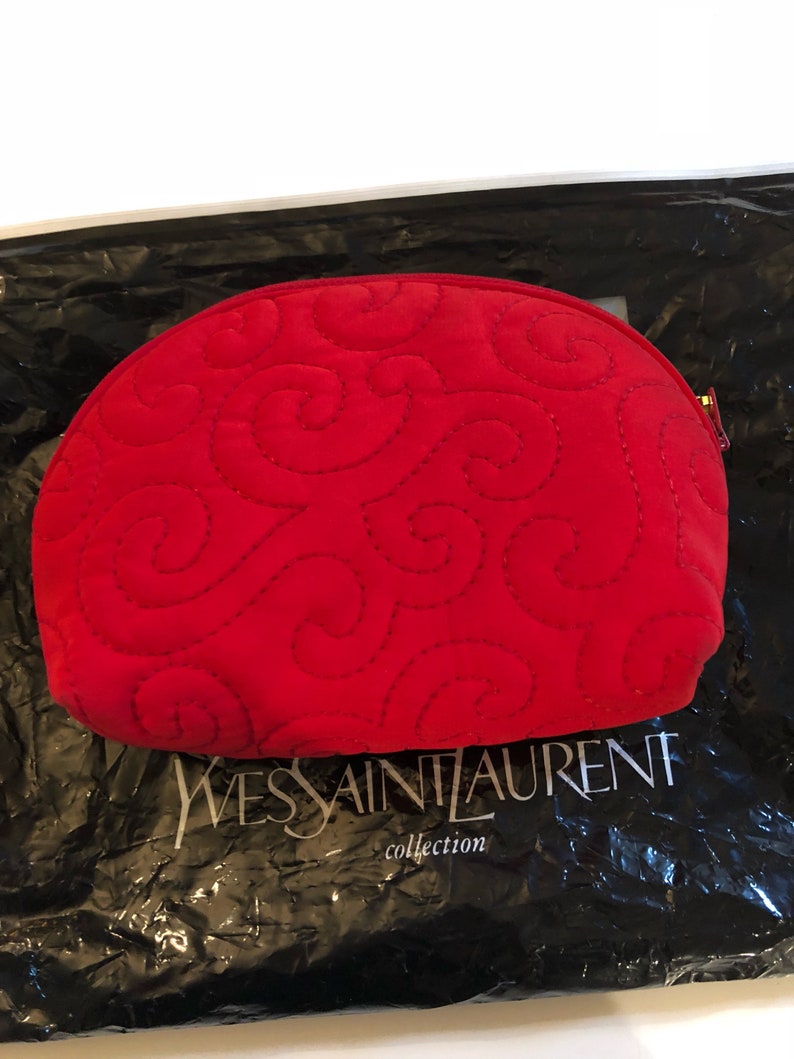 Yves Saint Laurent vintage fabric clutch image 8