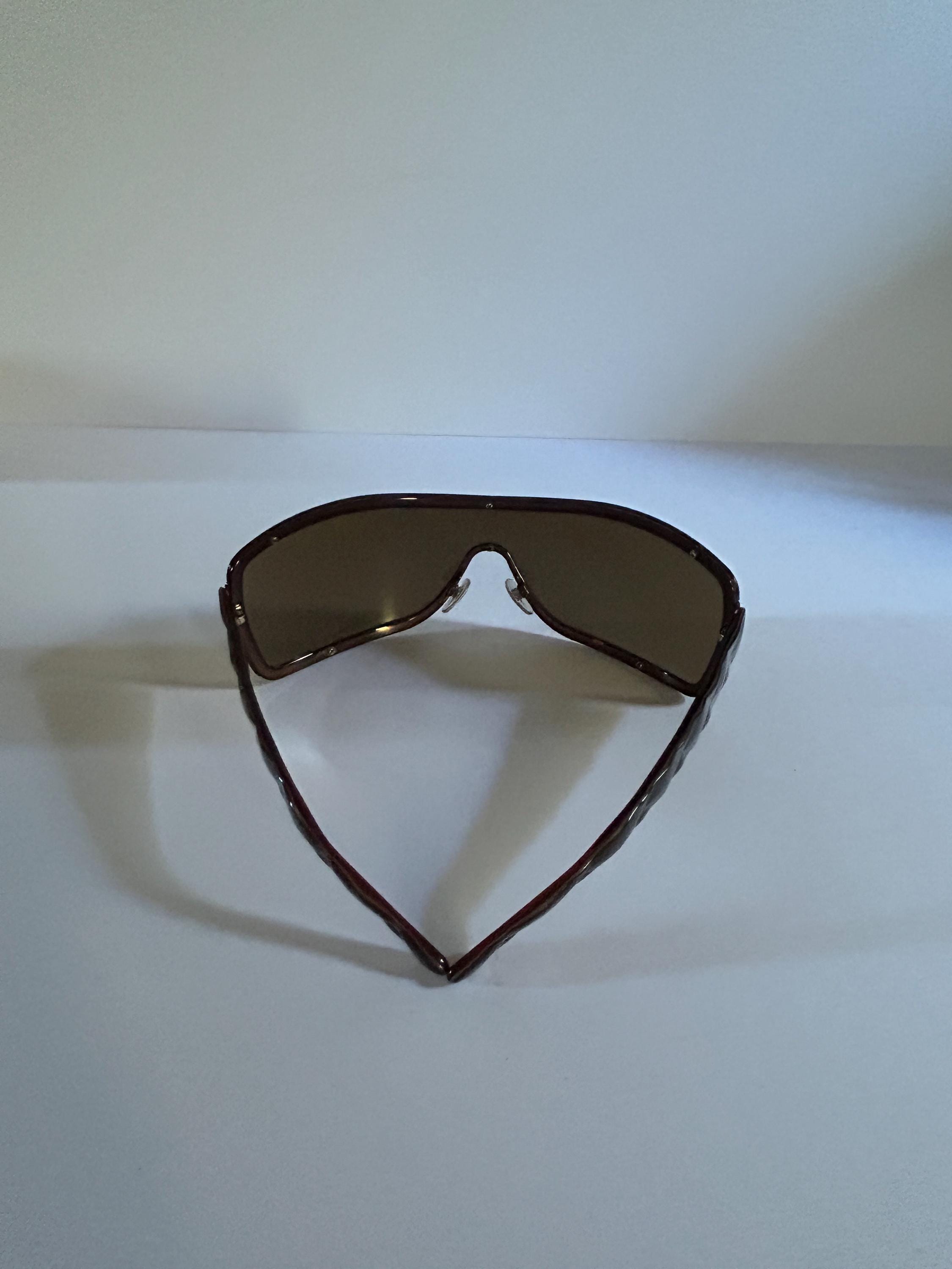 Chanel Sunglasses Mask Temples Quilted Effect 90s - Etsy