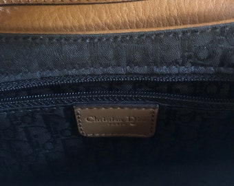 Dior Leather Bag Columbus Street Chic Havana Vintage 90s Etsy