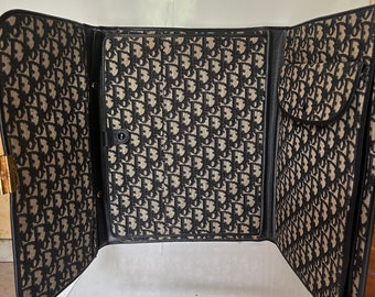 Christian Dior Satchel Bag Portadocumentos Cuero y Lona Monograma CD 80s Unisex