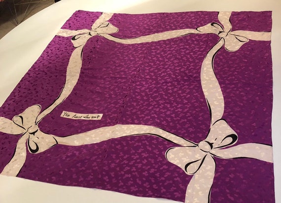 ysl silk scarf vintage