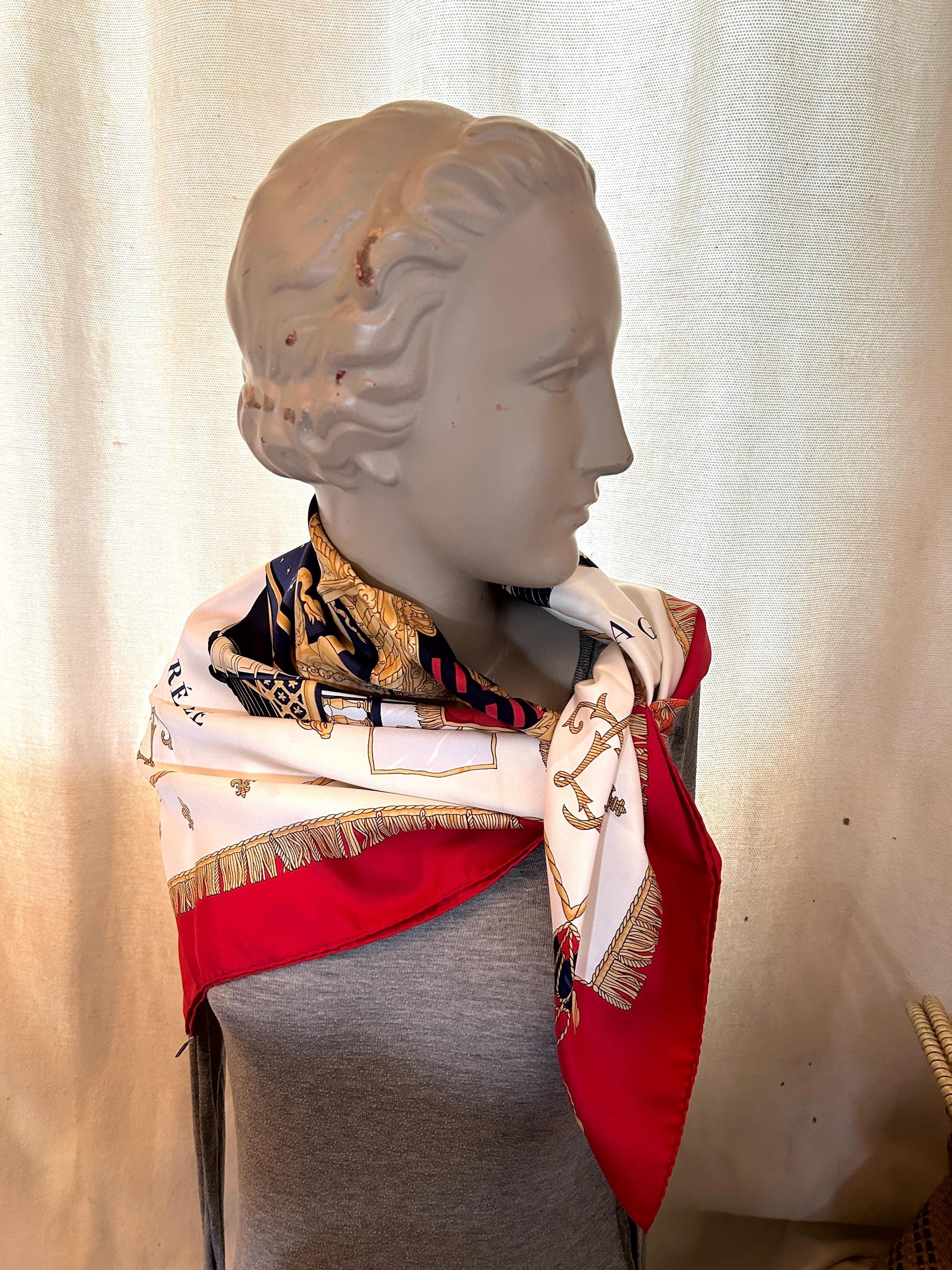 Hermès Silk Scarf La Réale La Galère View of the Carriage H