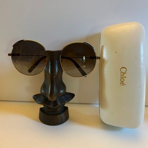 Chloé Large Round Sunglasses Gold Frame