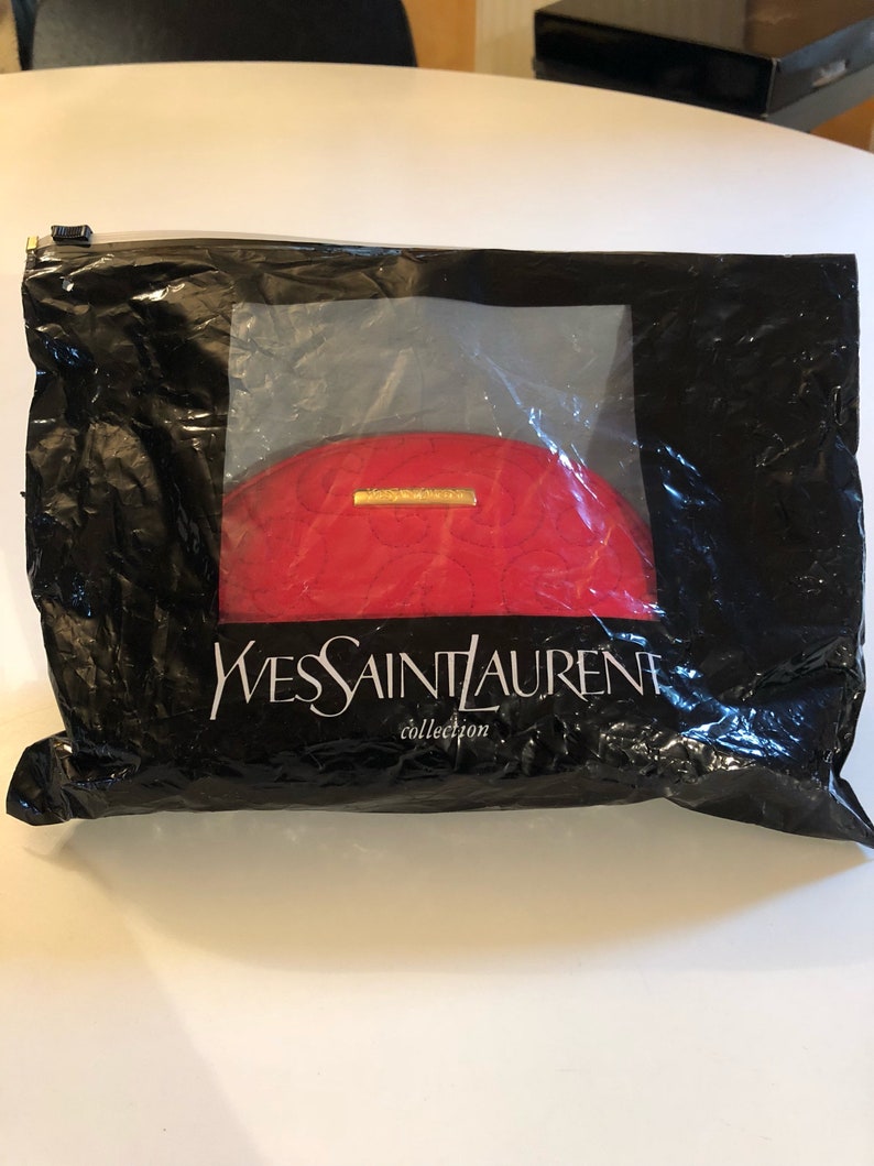 Yves Saint Laurent vintage fabric clutch image 7