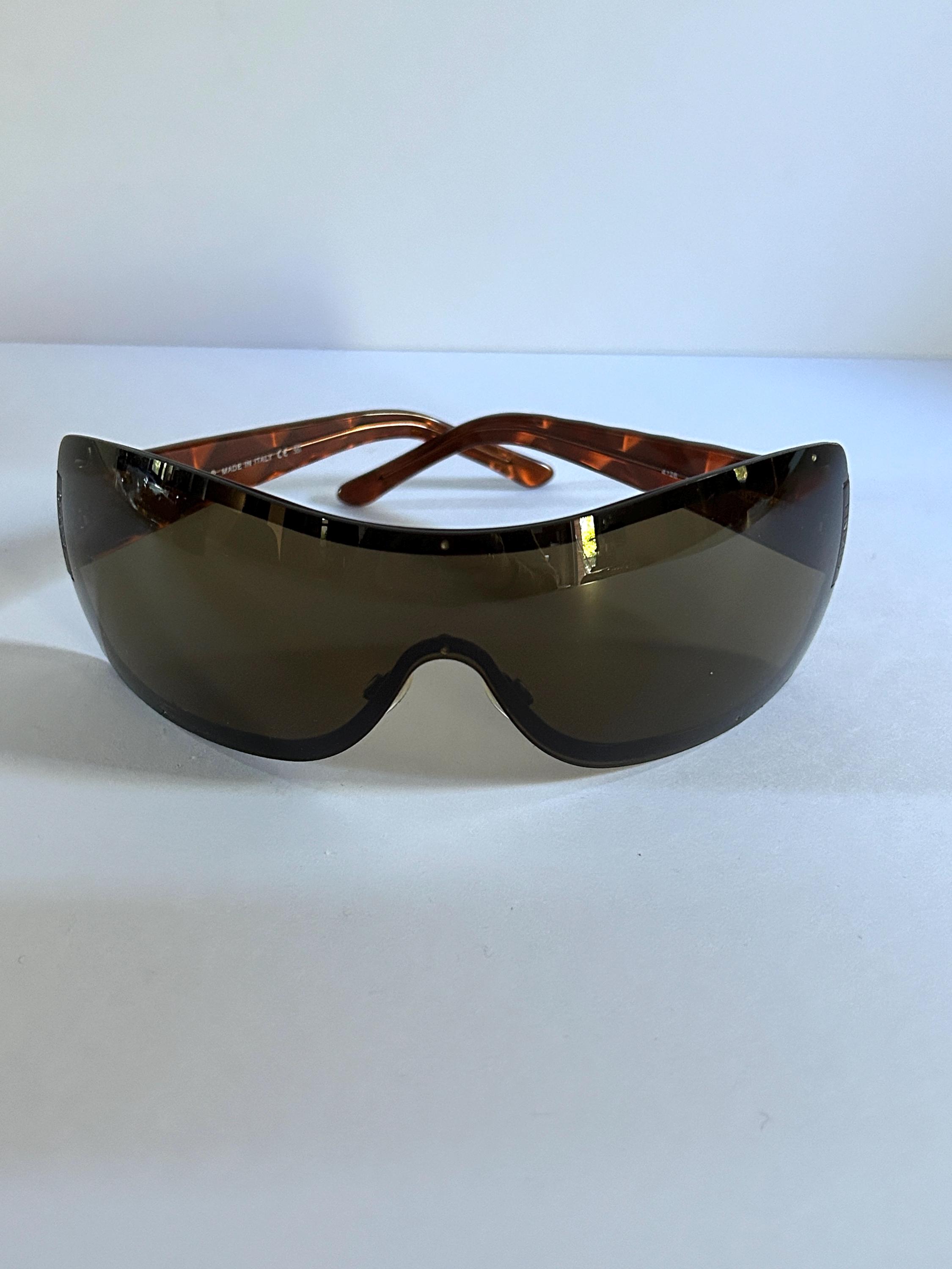 Chanel Sunglasses Mask Temples Quilted Effect 90s - Etsy