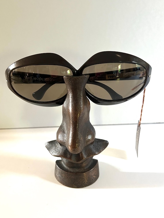 Yves Saint Laurent Large Dark Brown Sunglasses 70s Never Worn