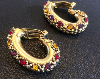 POGGI PARIS irisé Lumineux Spectaculaire Collier Vintage Français 
