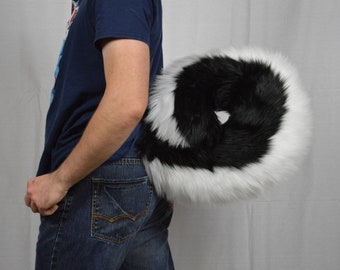 Super Curly Husky Tail! Custom Any Color, Light Weight, Cute Fluffy Furry Tail! Great for Fursuits, Partials, and Cosplay!