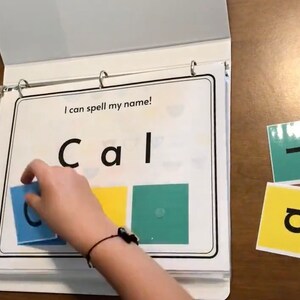 Personalized Preschool Learning Busy Book Activity Binder Workbook, Great for Preschool, PreK, Kindergarten, Homeschool.