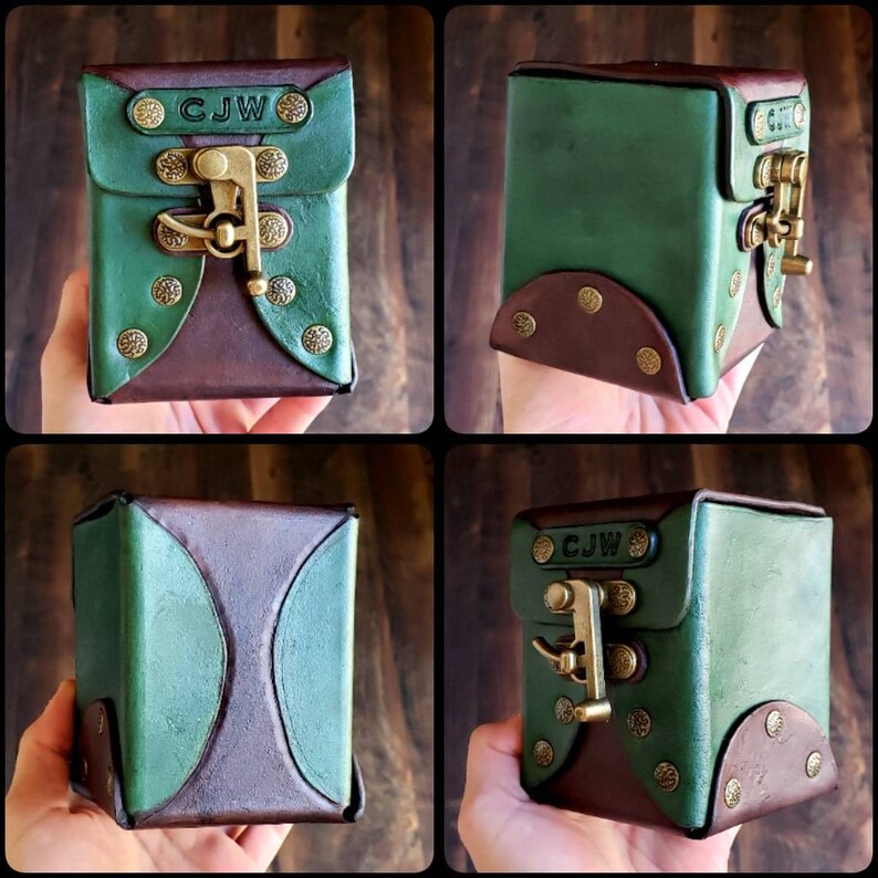 CUSTOM Commander Leather Deck Box Holds 100 Cards MTG Etsy