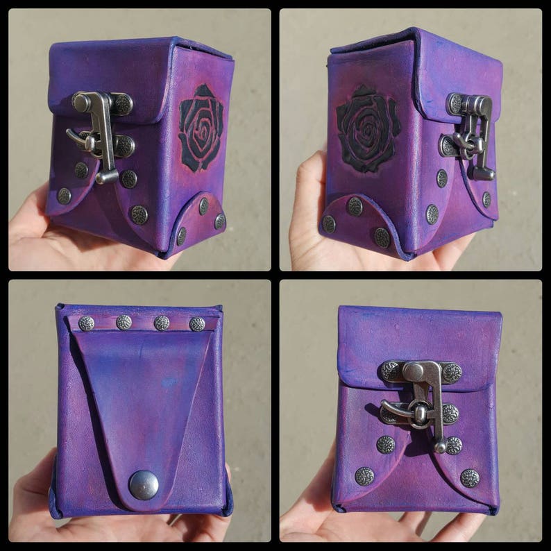 CUSTOM Standard Leather Deck Box Trading Cards Ccg TCG Etsy