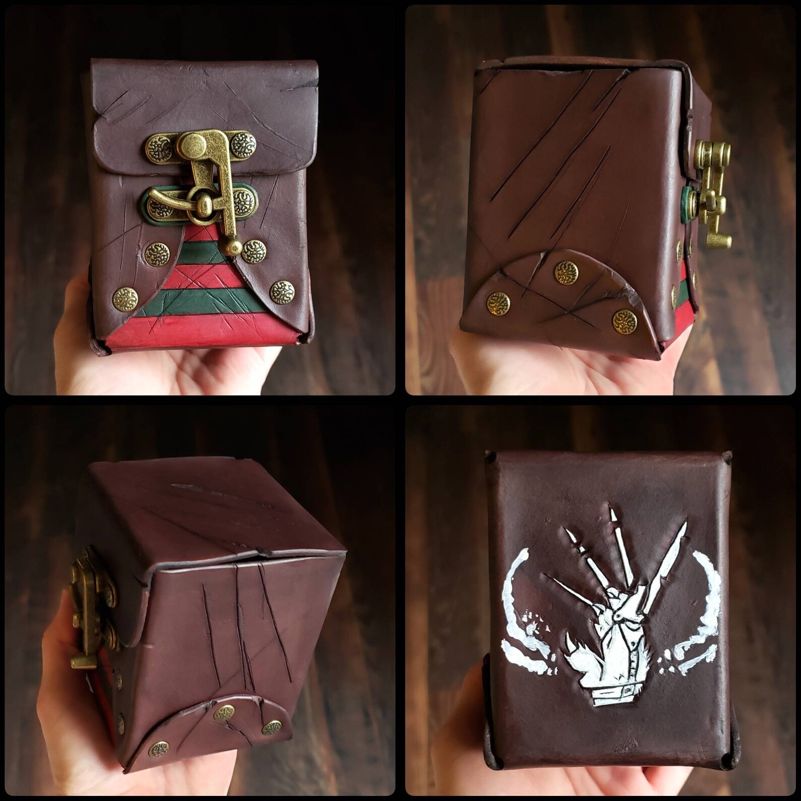 CUSTOM Standard Leather Deck Box Trading Cards Ccg TCG Etsy
