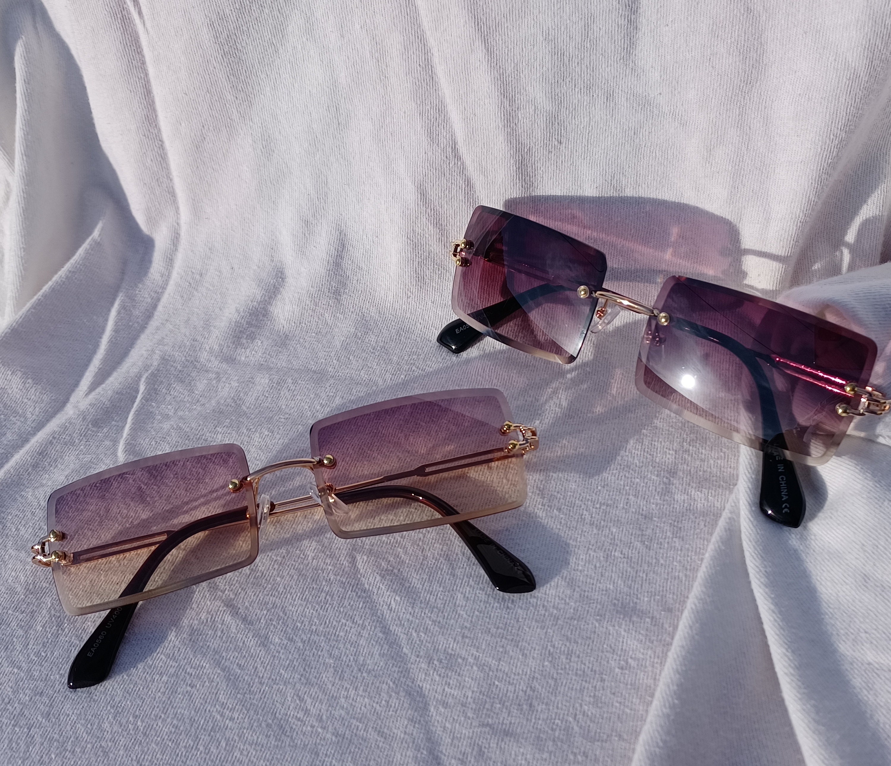 Rectangle Dark Frame 90's R&B Style Sunglasses Fashion - Etsy