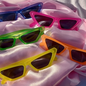 Neon Cat Eye Sunglasses Y2K