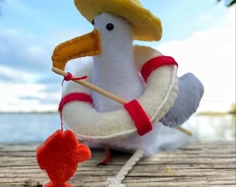 SEAGULL Fishing Sewing Pattern