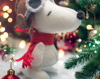DIY-patroon Snoopy vilten ornament: decoratie (pdf-patroon)